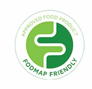 A FODMAP friendly approval symbol