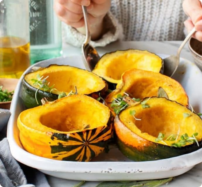 Acorn Squash in a bowl