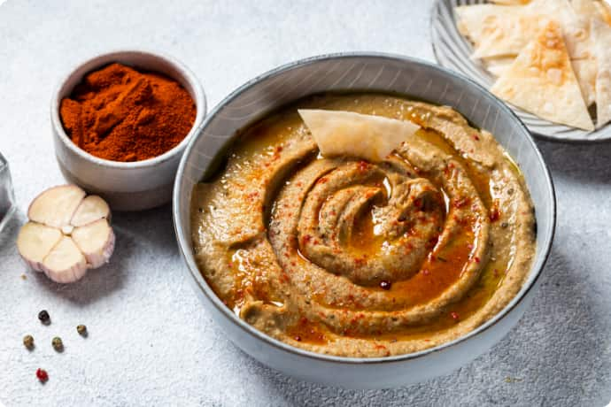 LowFODMAP Eggplant Dip Appetizer