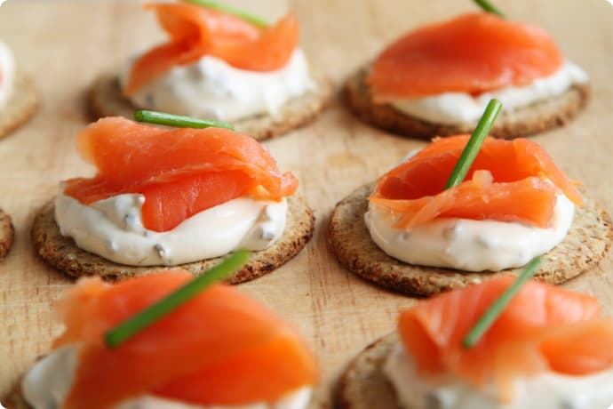 LowFODMAP smoked Salmon Appetizer