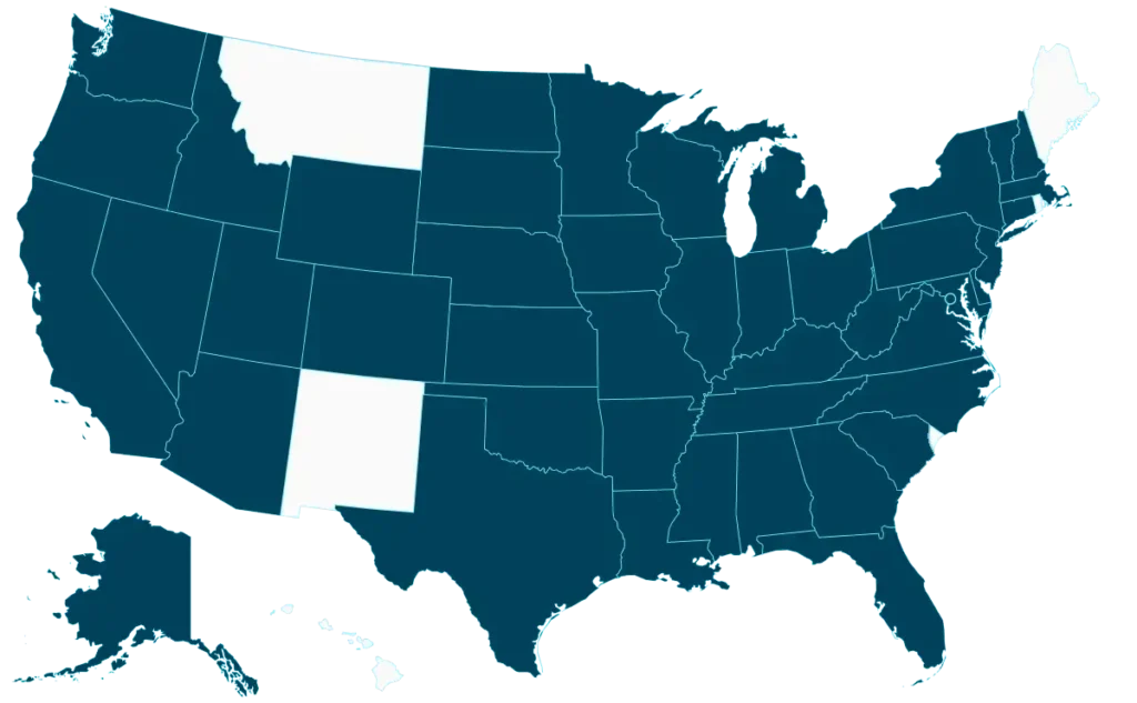 Map of Health Loft dietitians and nutritionists coverage area