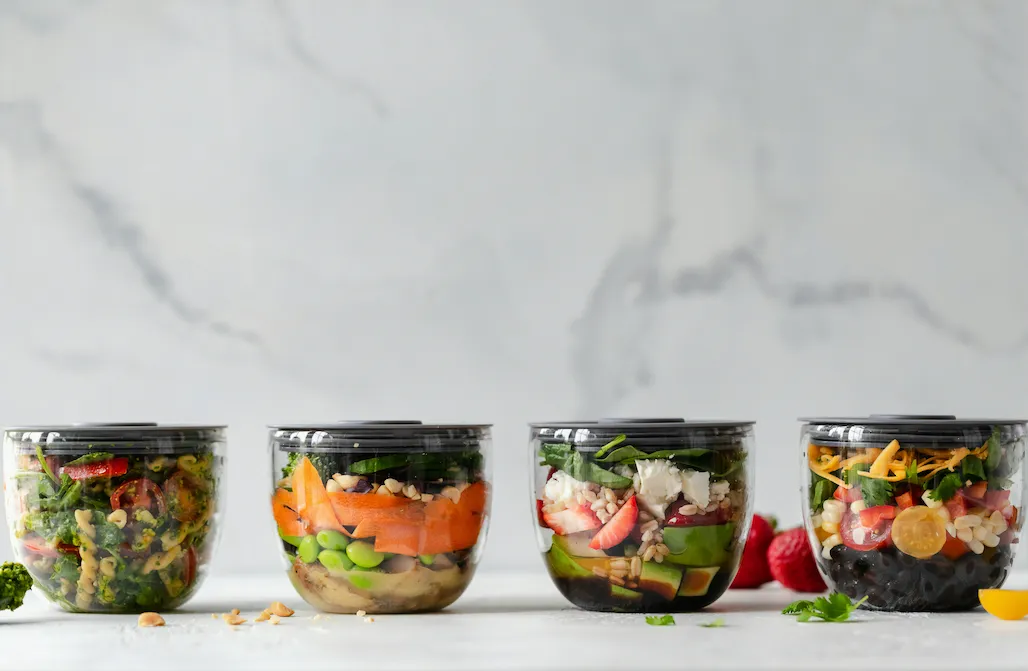 Prepared meals in sealed containers
