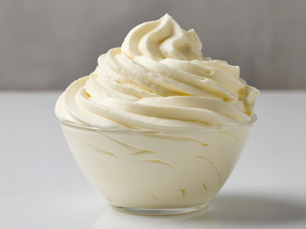 Swirl soft-serve frozen yogurt in a glass