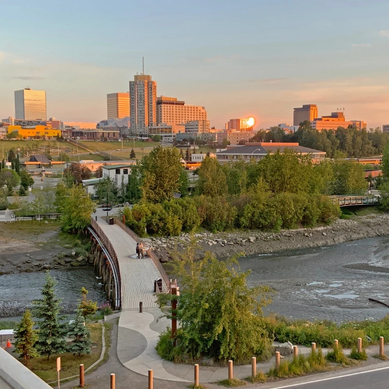 Ship Creek in Anchorage, Alaska