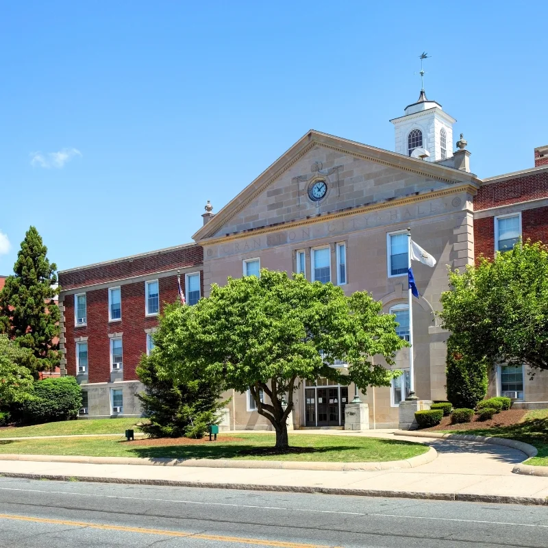 the Cranston City Hall in Cranston, Rhode Island.