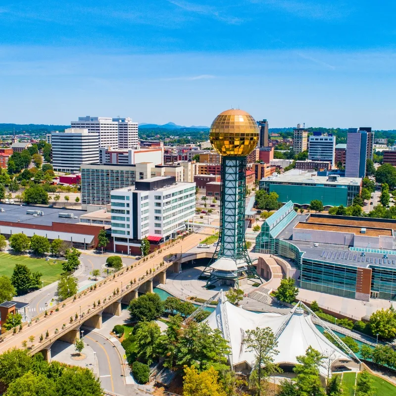 Sunsphere in World's Fair Park in Knoxville, Tennessee