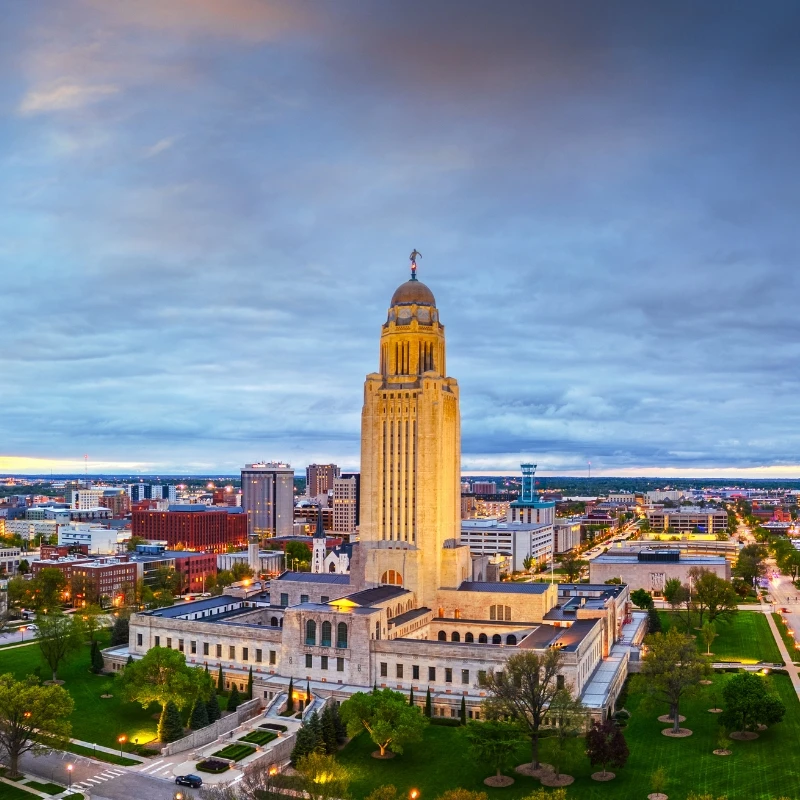 Lincoln, Nebraska, USA Skyline