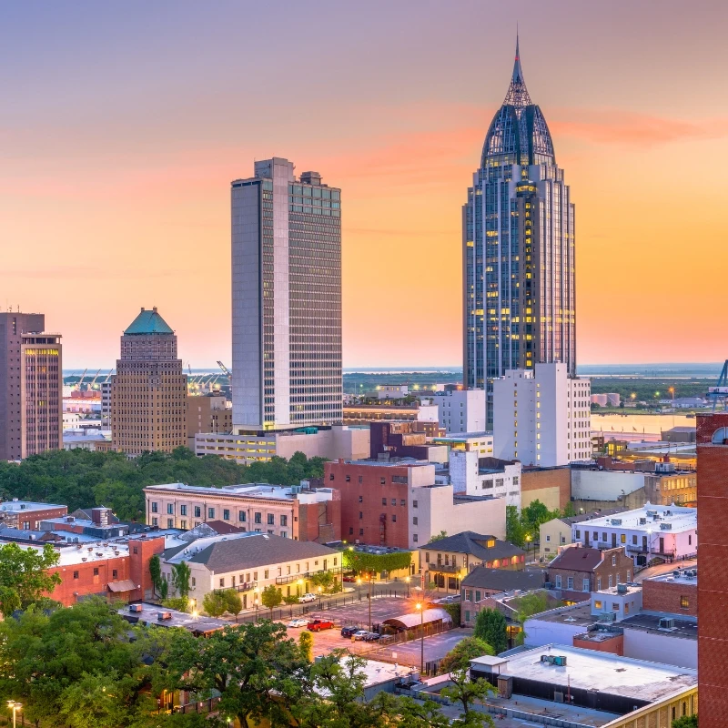 Mobile City in Alabama