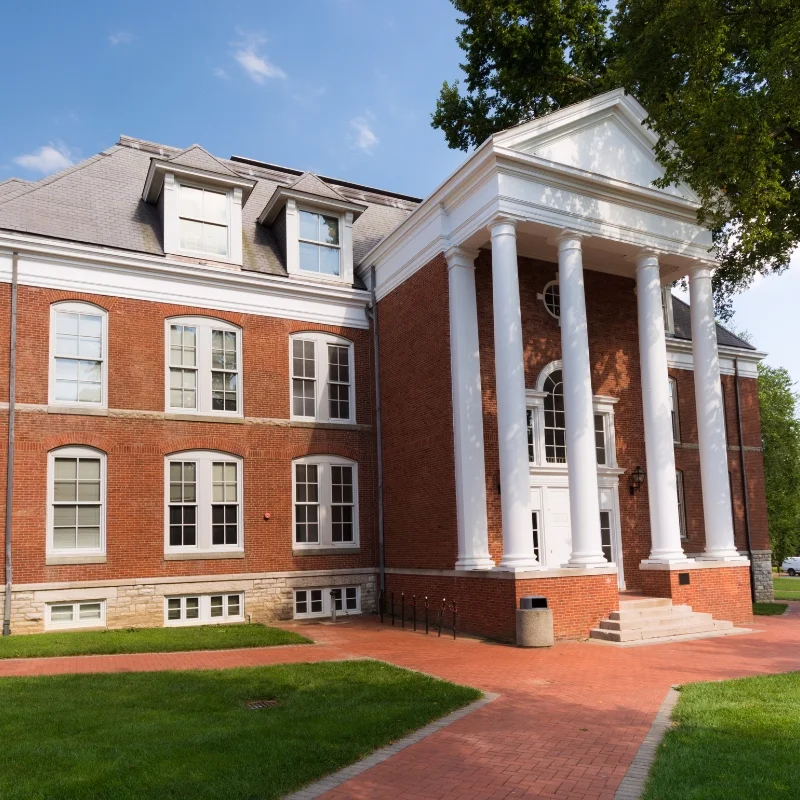 The Recitation Hall, located on the campus of the University of Delaware in Newark, Delaware.