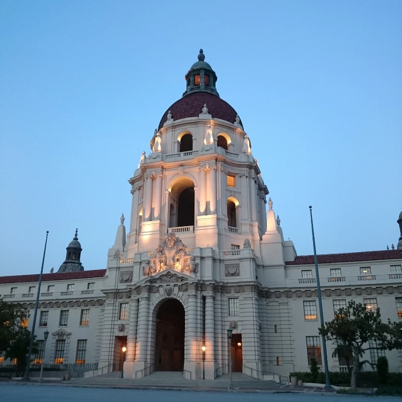 Pasadena City Hall, located in Pasadena, California.